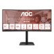 AOC E4 CU34E4CV écran PC 86,4 cm (34") 3440 x 1440 pixels UltraWide Quad HD LCD Noir