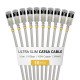 StarTech.com 6ASTP34GRS15CM10PK câble de réseau Gris 0,15 m Cat6a U/FTP (STP) Rond