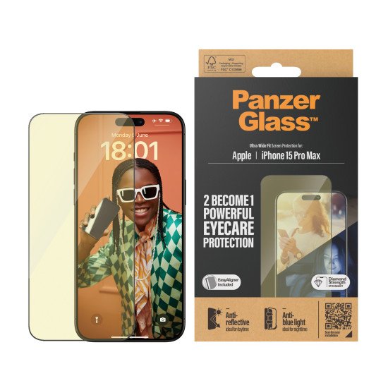 PanzerGlass UWF Anti Reflective & Bluelight Protection d'écran transparent Apple 1 pièce(s)