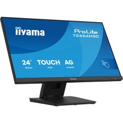iiyama ProLite T2454MSC-B3AG écran PC 60,5 cm (23.8") 1920 x 1080 pixels Full HD LED Écran tactile Multi-utilisateur Noir