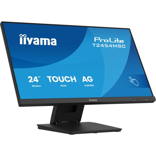 iiyama ProLite T2454MSC-B3AG écran PC 60,5 cm (23.8") 1920 x 1080 pixels Full HD LED Écran tactile Multi-utilisateur Noir iiyama ProLite T2454MSC-B3AG écran PC 60,5 cm (23.8") 1920 x 1080 pixels Full HD LED Écran tactile Multi-utilisateur Noir