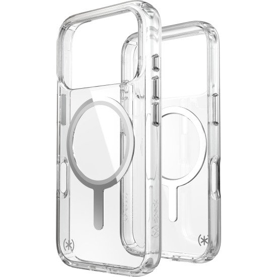 Speck Presidio Perfect Clear + MS Apple iPhone 17 Pro Clear - with Microban coque de protection pour téléphones portables 16 cm (6.3") Housse Transparent