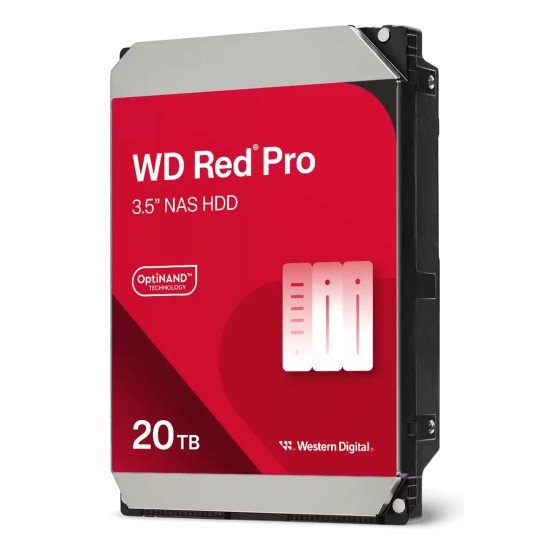 Western Digital Red Pro WD202KFGX disque dur 20 To 7200 tr/min 512 Mo 3.5" Série ATA III