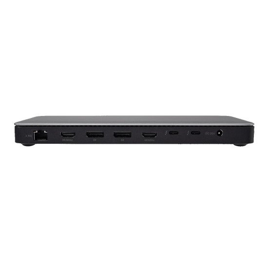 V7 DOCKTB4PT station d'accueil Avec fil Thunderbolt 4 Noir, Argent