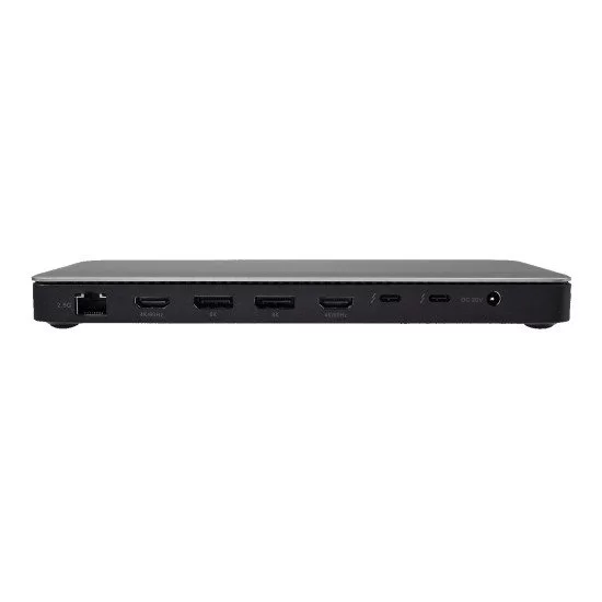 V7 DOCKTB4PT station d'accueil Avec fil Thunderbolt 4 Noir, Argent V7 DOCKTB4PT station d'accueil Avec fil Thunderbolt 4 Noir, Argent