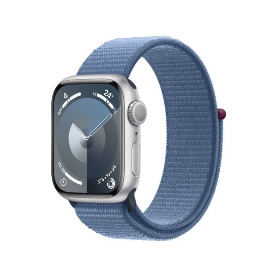 Apple Watch Series 9 41 mm Numérique 352 x 430 pixels Écran tactile Argent Wifi GPS (satellite)