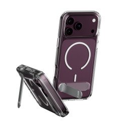 PanzerGlass CARE™ by ® Kickstand Case Transparent w. White MagSafe iPhone 2026 Pro Max | 17 Pro Max coque de protection pour téléphones portables Housse