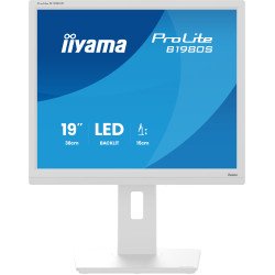 iiyama ProLite B1980S-W1 écran PC 48,3 cm (19") 1280 x 1024 pixels SVGA LED Blanc iiyama ProLite B1980S-W1 écran PC 48,3 cm (19") 1280 x 1024 pixels SVGA LED Blanc