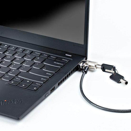 StarTech.com NANOK-LAPTOP-LOCK câble antivol Noir, Argent 2 m