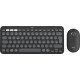 Logitech Pebble 2 Combo clavier Souris incluse RF sans fil + Bluetooth QWERTZ Allemand Graphite