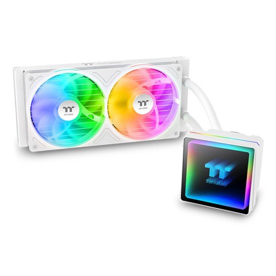 Thermaltake TH240 V3 ARGB Processeur Refroidisseur de liquide tout-en-un 12 cm Blanc 1 pièce(s)