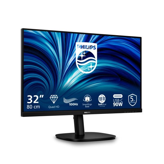 Philips 32B2U3601/00 écran PC 80 cm (31.5") 2560 x 1440 pixels Quad HD LCD Noir Philips 32B2U3601/00 écran PC 80 cm (31.5") 2560 x 1440 pixels Quad HD LCD Noir