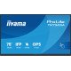iiyama TN7505A-B1AG Écran d'affichage dynamique Écran plat interactif 189,3 cm (74.5") 500 cd/m² 4K Ultra HD Noir Écran tactile
