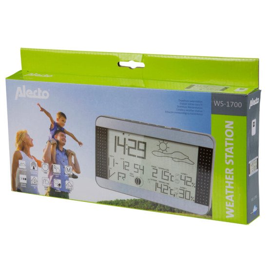 Alecto WS-1700 Noir, Argent LCD Batterie