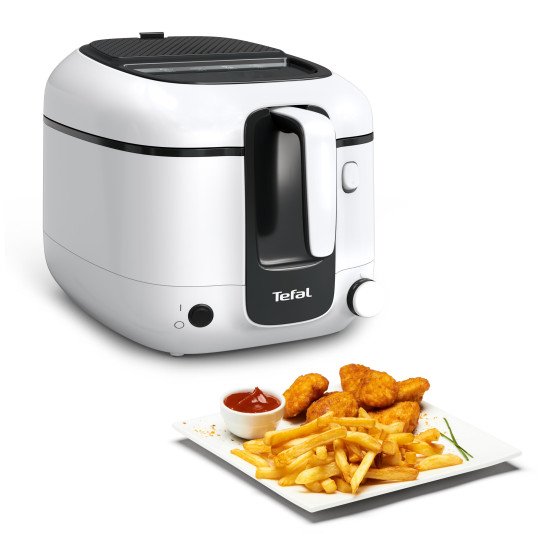 Tefal Super Uno FR3101 Unique Autonome 1800 W Friteuse Noir, Blanc