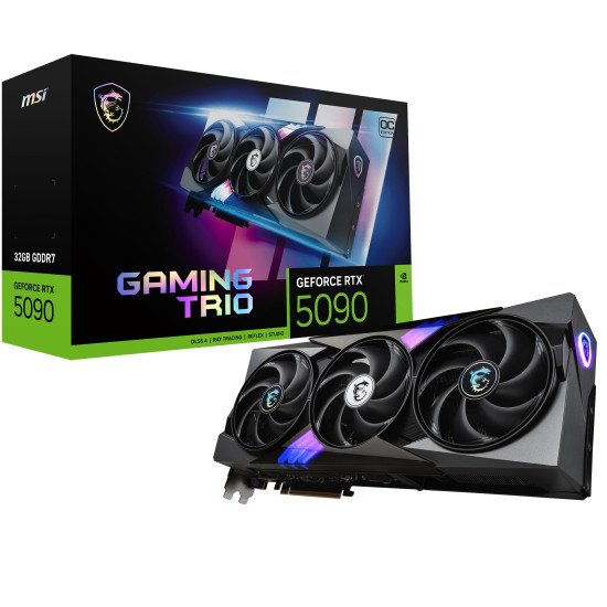 MSI GAMING GeForce RTX5090 TRIO OC 32GB NVIDIA GeForce RTX 5090 32 Go GDDR7 MSI GAMING GeForce RTX5090 TRIO OC 32GB NVIDIA GeForce RTX 5090 32 Go GDDR7