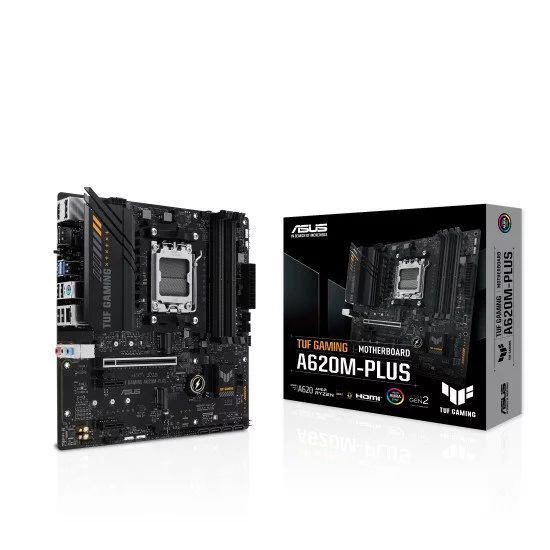 ASUS TUF GAMING A620M-PLUS AMD A620 Emplacement AM5 micro ATX ASUS TUF GAMING A620M-PLUS AMD A620 Emplacement AM5 micro ATX