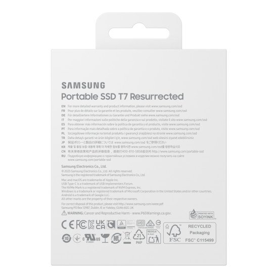 Samsung SSD Externe T7 Resurrected 1To