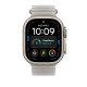 Apple Bracelet Océan gris translucide 49 mm - Finition titane noir