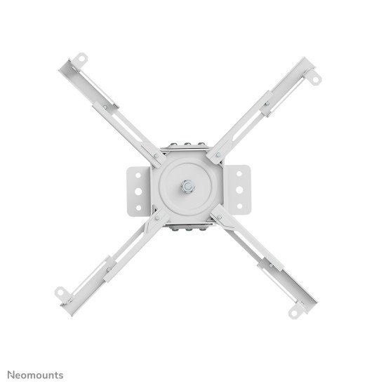 Neomounts CL25-550WH1 Support de plafond pour vidéoprojecteur - h74.5-114.5 cm - installation facile - orientable
