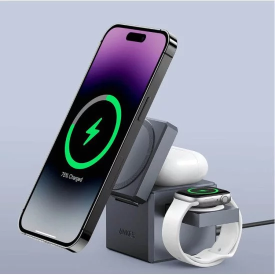 Anker Innovations Y1811G11 chargeur d'appareils mobiles Écouteurs, Smartphone, Smartwatch Noir Secteur, USB Recharge sans fil Charge rapide Intérieure Anker Innovations Y1811G11 chargeur d'appareils mobiles Écouteurs, Smartphone, Smartwatch Noir Secteur, USB Recharge sans fil Charge rapide Intérieure