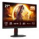 AOC G4 Q27G4ZR écran PC 68,6 cm (27") 2560 x 1440 pixels Quad HD LED Noir, Rouge AOC G4 Q27G4ZR écran PC 68,6 cm (27") 2560 x 1440 pixels Quad HD LED Noir, Rouge