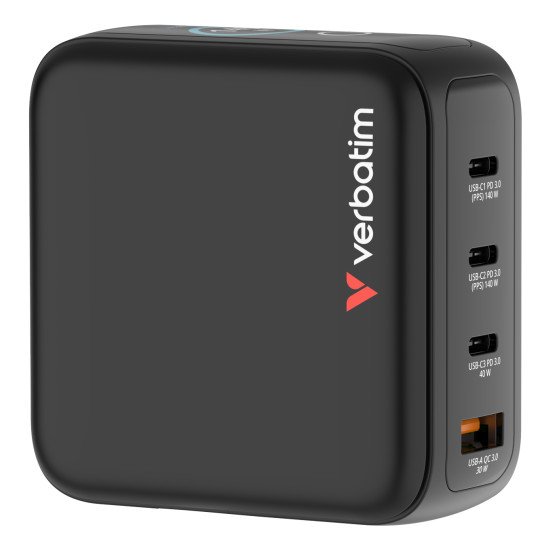 Verbatim 30240 chargeur d'appareils mobiles Universel Noir Secteur Charge rapide Intérieure