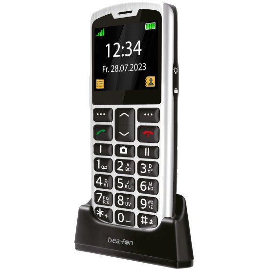 Beafon SL260 5,59 cm (2.2") 90 g Noir, Argent Téléphone numérique