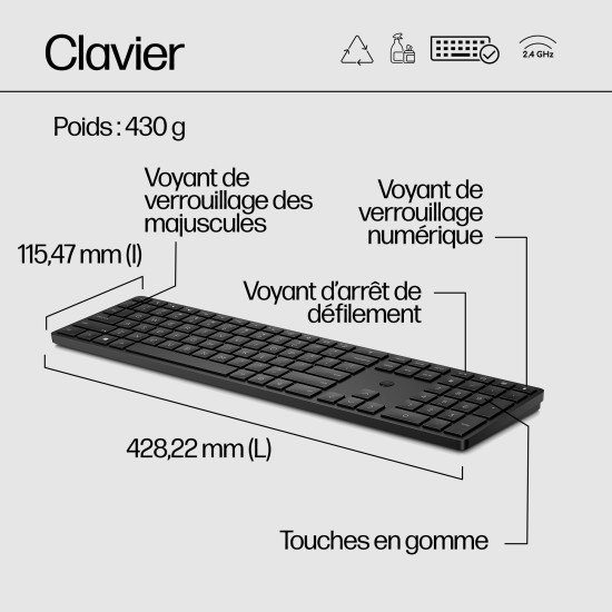 HP Clavier sans fil programmable 450