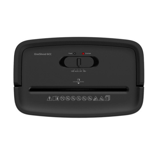 HP One Shred 6CC destructeur de papier Découpage en particules 68 dB Noir