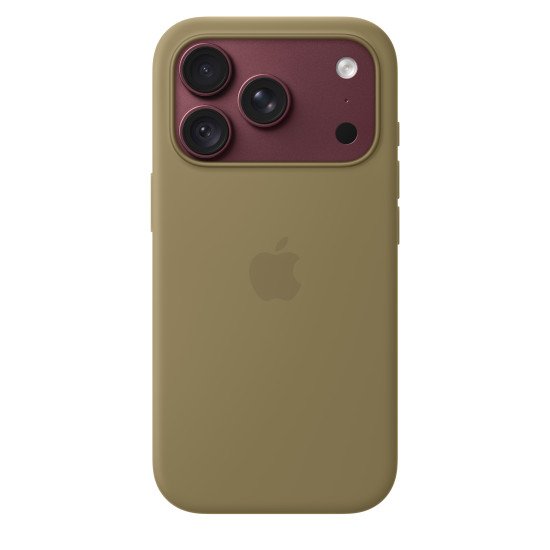 Apple Coque en silicone avec MagSafe pour iPhone 18 Pro - Olive