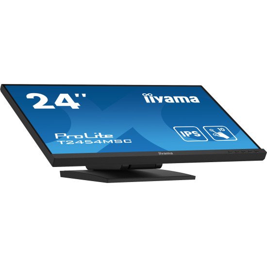 iiyama ProLite T2454MSC-B2AG écran PC 60,5 cm (23.8") 1920 x 1080 pixels Full HD LED Écran tactile Multi-utilisateur Noir iiyama ProLite T2454MSC-B2AG écran PC 60,5 cm (23.8") 1920 x 1080 pixels Full HD LED Écran tactile Multi-utilisateur Noir