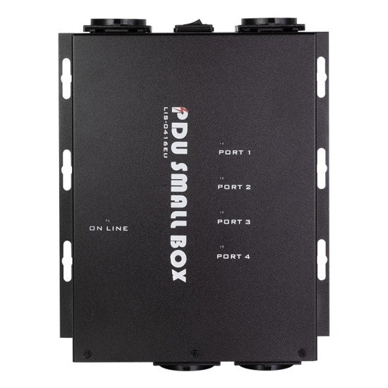 LogiLink PDU4S01 unité de distribution d'énergie 4 sortie(s) CA Noir