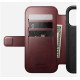 Nomad Modern Leather Folio coque de protection pour téléphones portables 16 cm (6.3") Housse Bourgogne