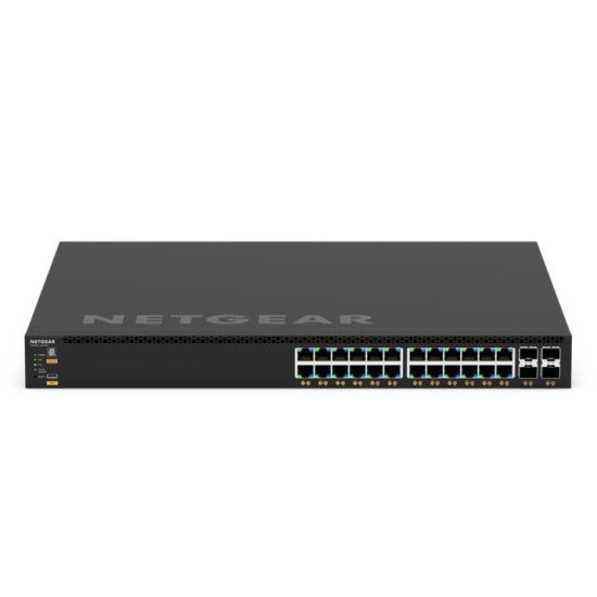 NETGEAR GSM4328-100AJS Géré L3 Gigabit Ethernet (10/100/1000) Connexion Ethernet POE 1U Noir