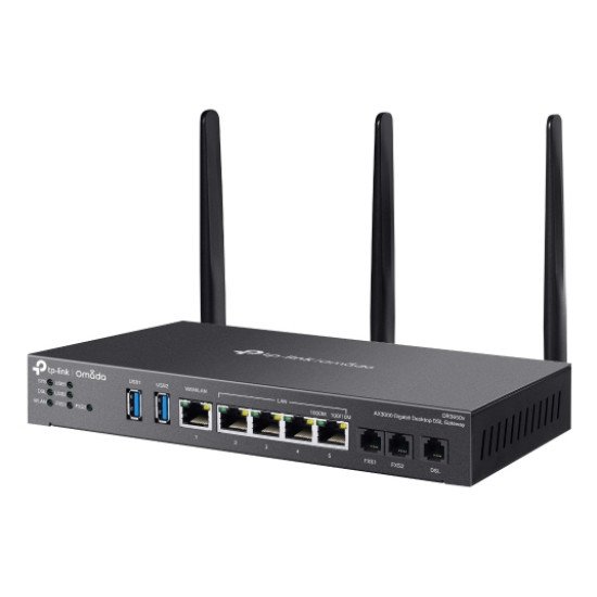 TP-Link Omada AX3000 routeur sans fil Gigabit Ethernet Bi-bande (2,4 GHz / 5 GHz) Noir TP-Link Omada AX3000 routeur sans fil Gigabit Ethernet Bi-bande (2,4 GHz / 5 GHz) Noir