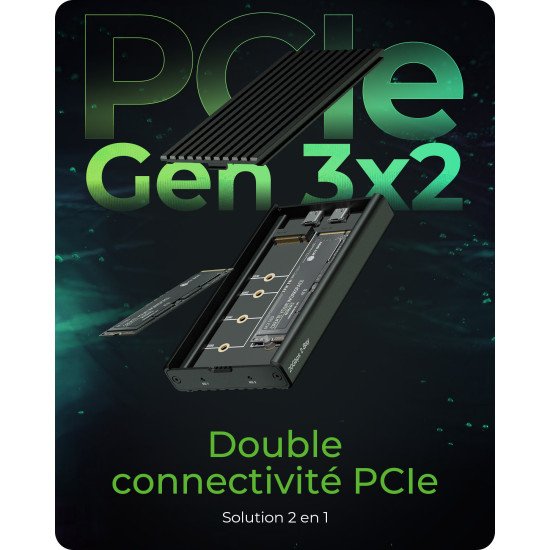 ICY BOX IB-2817M-C32 Enceinte ssd Noir M.2