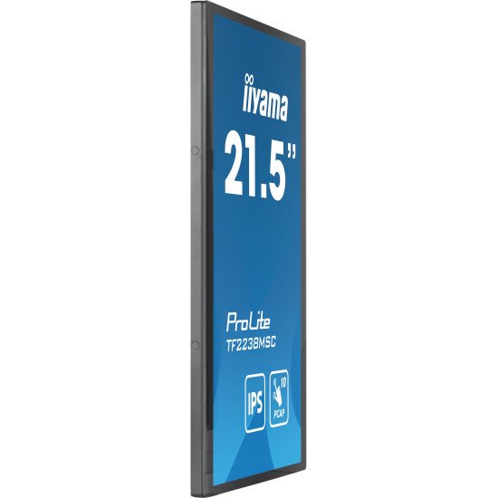 iiyama PROLITE Carte A numérique 55,9 cm (22") LED 600 cd/m² Full HD Noir Écran tactile