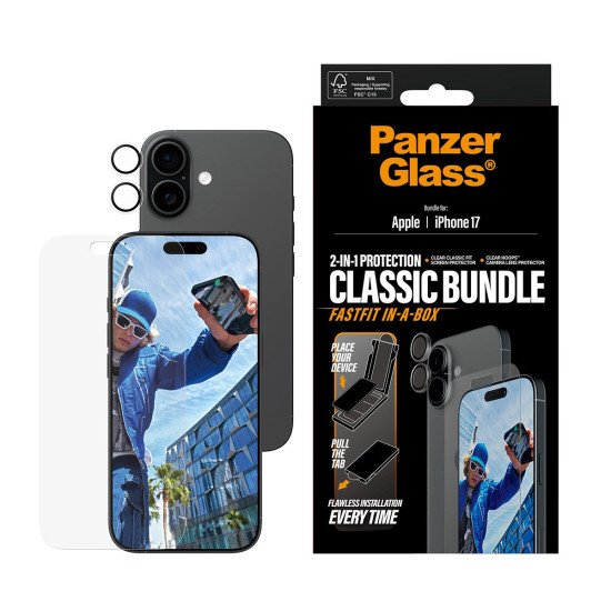 PanzerGlass PG82398 écran et protection arrière de téléphones portables Protection d'écran transparent Apple