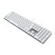 CHERRY KC 200 MX clavier USB QWERTZ Allemand Argent, Blanc