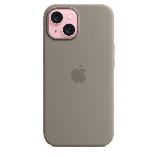 Apple Coque en silicone avec MagSafe pour iPhone 15 - Argile Apple Coque en silicone avec MagSafe pour iPhone 15 - Argile