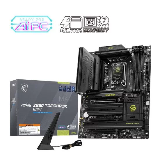 MSI MAG Z890 TOMAHAWK WIFI carte mère Intel Z890 LGA 1851 (Socket V1) ATX MSI MAG Z890 TOMAHAWK WIFI carte mère Intel Z890 LGA 1851 (Socket V1) ATX