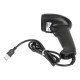 Manhattan Scanner de codes-barres CCD filaire, USB, largeur de lecture 60 mm, câble 152 cm, luminosité ambiante max. 5 000 lux, noir, garantie 3 ans