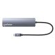 Manhattan Dock/hub USB-C, 6 ports : Ethernet, HDMI, 3x USB-A + USB-C, avec Power Delivery (PD) 100 W - nécessite un chargeur USB-C externe (non inclus). Alimenté par USB (aucune alimentation externe requise) lorsque le PD n'est pas utilisé