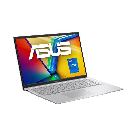 ASUS Vivobook 17 X1704VA-AU744W Intel® Core™ i7 i7-1355U Ordinateur portable 43,9 cm (17.3") Full HD 16 Go DDR4-SDRAM 1 To SSD Wi-Fi 6 (802.11ax) Windows 11 Home Allemand Argent