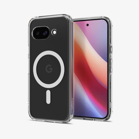 Spigen Ultra Hybrid Metal Ring (MagFit) coque de protection pour téléphones portables 16 cm (6.3") Housse Transparent, Blanc Spigen Ultra Hybrid Metal Ring (MagFit) coque de protection pour téléphones portables 16 cm (6.3") Housse Transparent, Blanc
