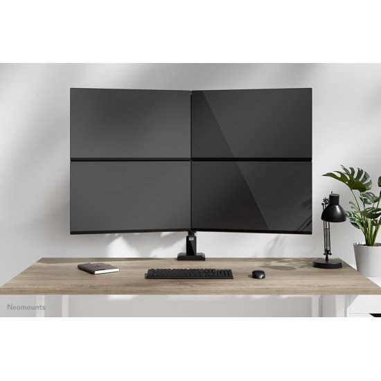Neomounts DS60-600BL2-2 Bras de moniteur quadruple 10-32"
