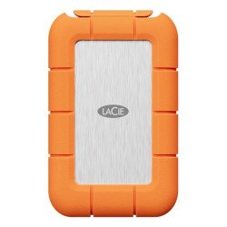 LaCie STND4000400 lecteur à circuits intégrés externe Technologie Thunderbolt 4 To USB Type-C USB4 Gen 3x2 Orange, Acier inoxydable