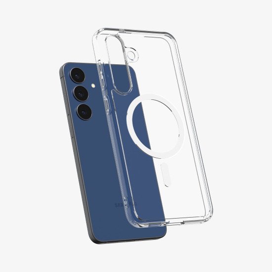 Spigen Ultra Hybrid Metal Ring (MagFit) coque de protection pour téléphones portables 17 cm (6.7") Housse Transparent, Blanc