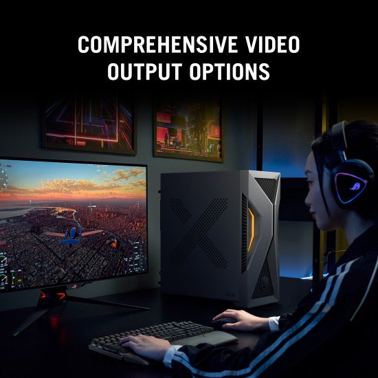 ASUS TUF Gaming T500 T500MV-07240H269W Intel Core 7 240H 16 Go DDR5-SDRAM 1 To SSD NVIDIA GeForce RTX 5060 Ti Windows 11 Home Tower PC Noir, Gris